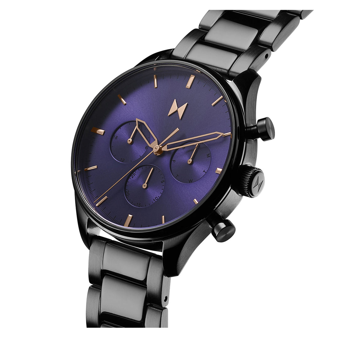 MVMT Grey Steel Purple Dial Multi-function Men's Watch - 28000337D