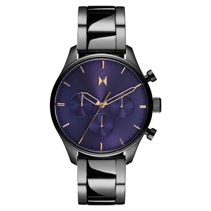 MVMT Grey Steel Purple Dial Multi-function Men's Watch - 28000337-D