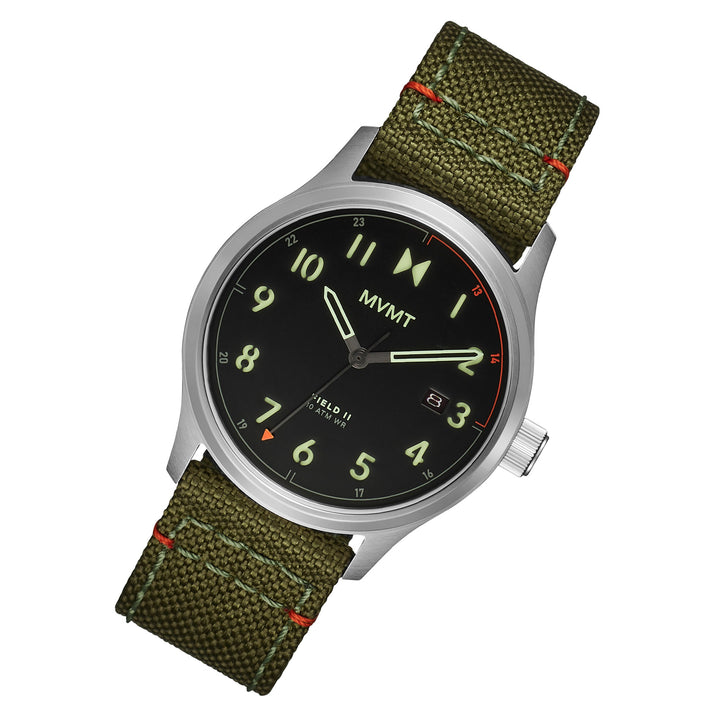 MVMT Green Nylon Black Dial Men's Watch - 28000364D