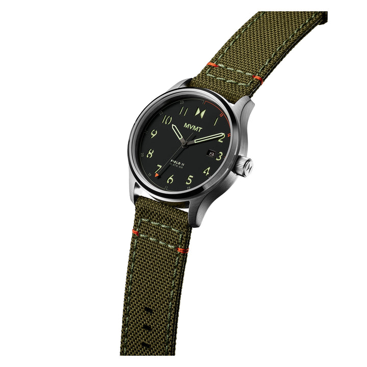 MVMT Green Nylon Black Dial Men's Watch - 28000364D