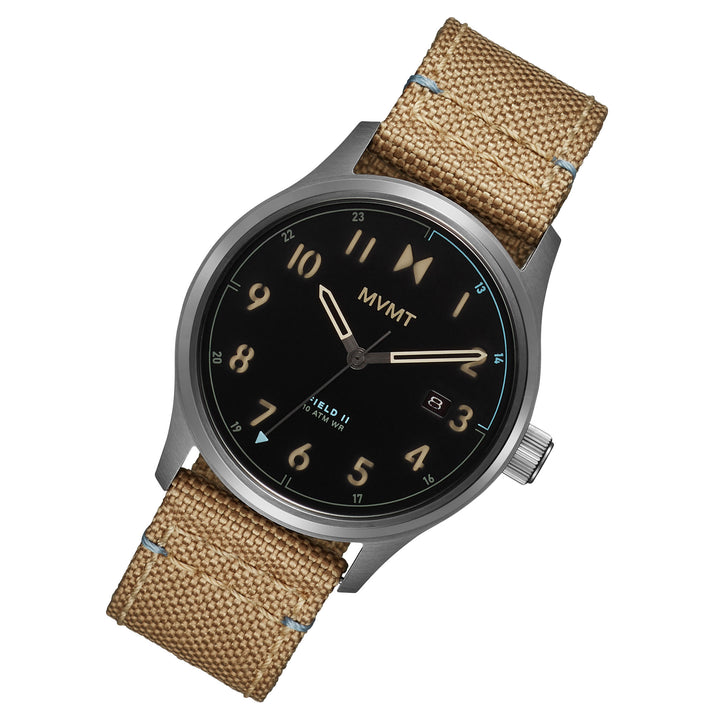 MVMT Beige Nylon Black Dial Men's Watch - 28000367D
