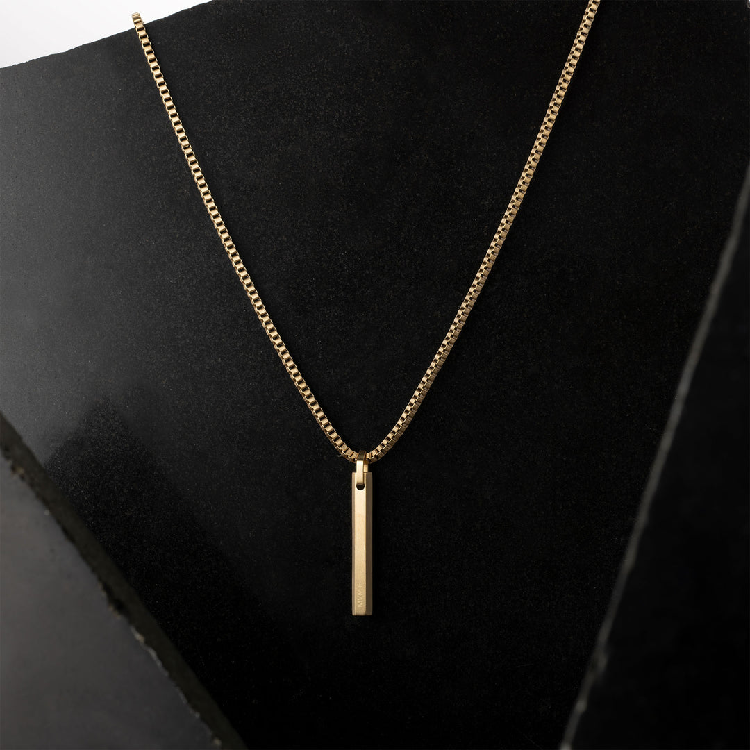 MVMT Jewellery Gold Steel Men's Pendant Necklace - 28200155