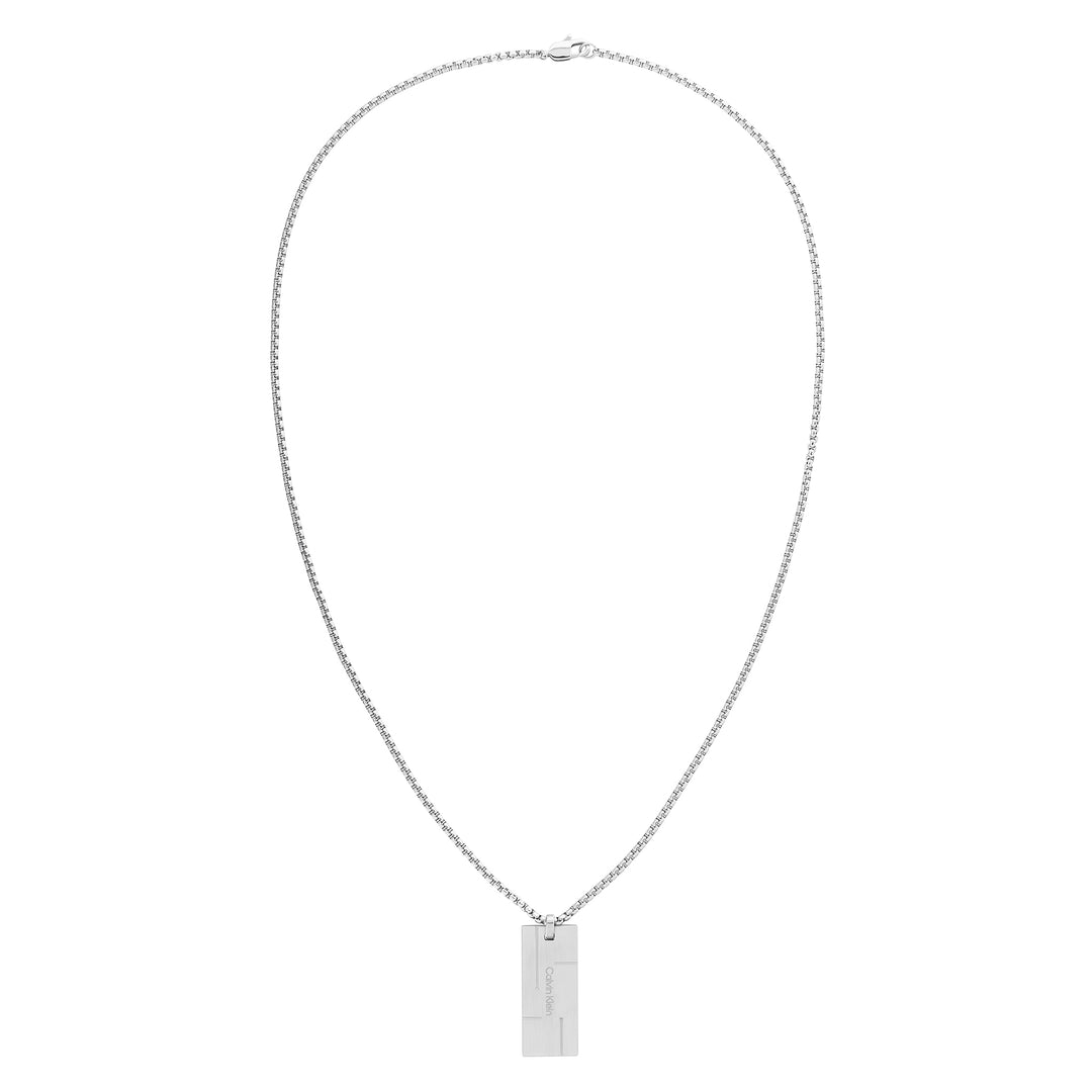 Calvin Klein Jewellery Stainless Steel Men's Pendant with Chain Necklace - 35000058