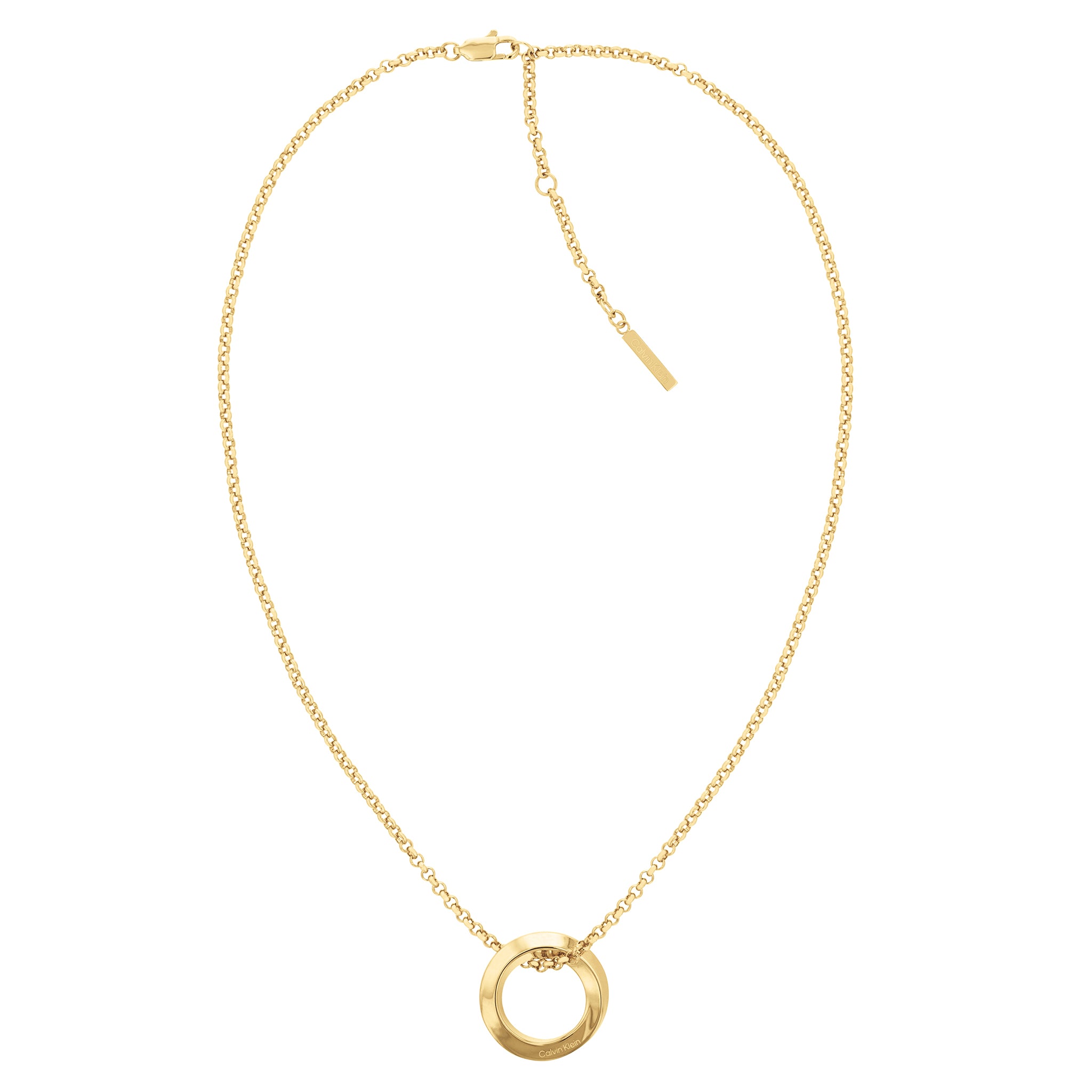 Calvin Klein Jewellery Gold Steel Women's Pendant Necklace - 35000307