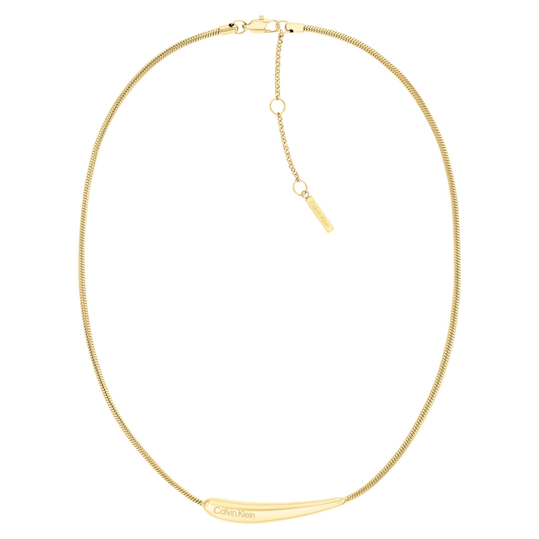 Calvin Klein Jewellery Gold Steel Women's Pendant Necklace - 35000339