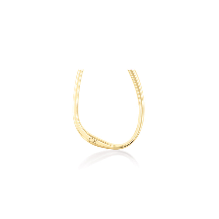 Calvin Klein Jewellery Gold Steel Women's Hoop Earrings - 35000451