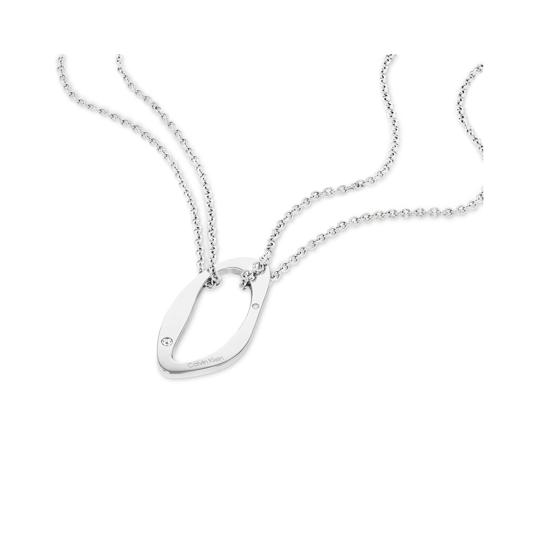 Calvin Klein Jewellery Stainless Steel & Crystals Women's Pendant Necklace - 35000685