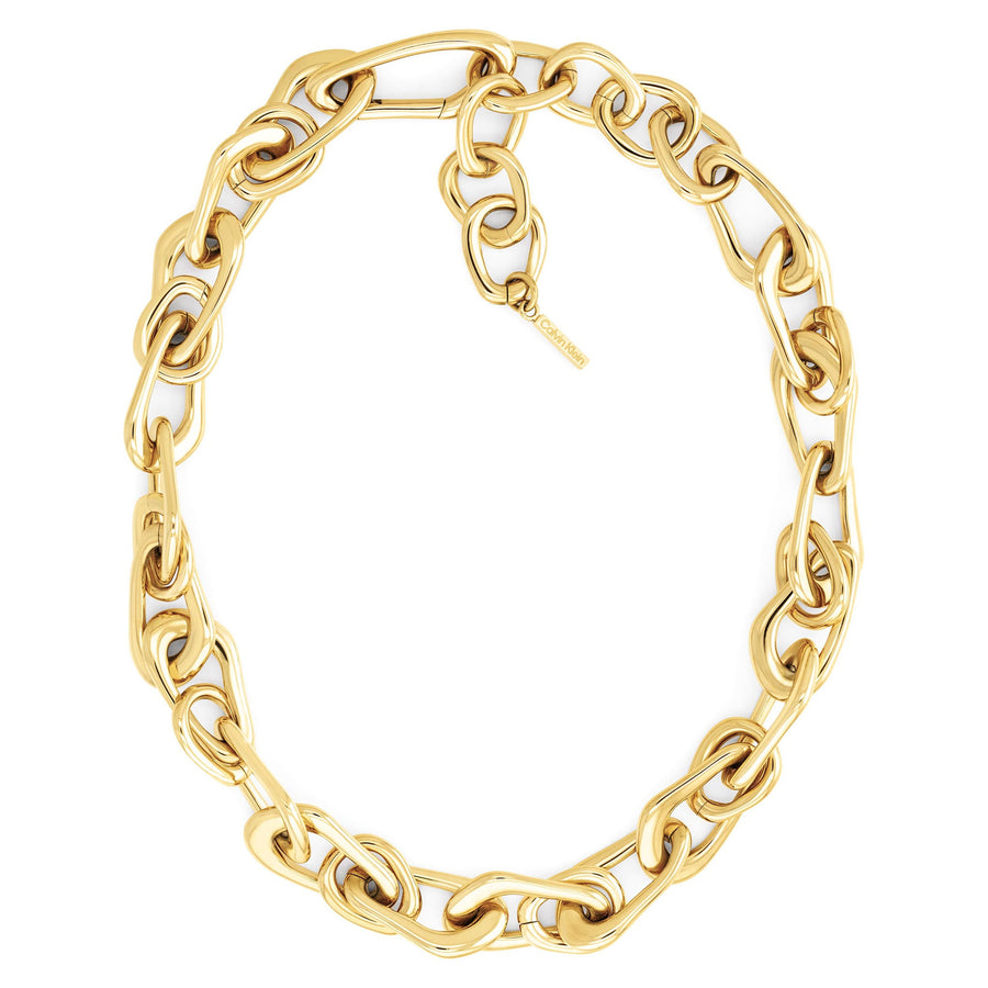 Calvin Klein Jewellery Gold Steel Women's Statement Necklace - 35000746