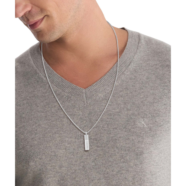 Calvin Klein Jewellery Stainless Steel Men's Pendant with Chain Necklace - 35100024