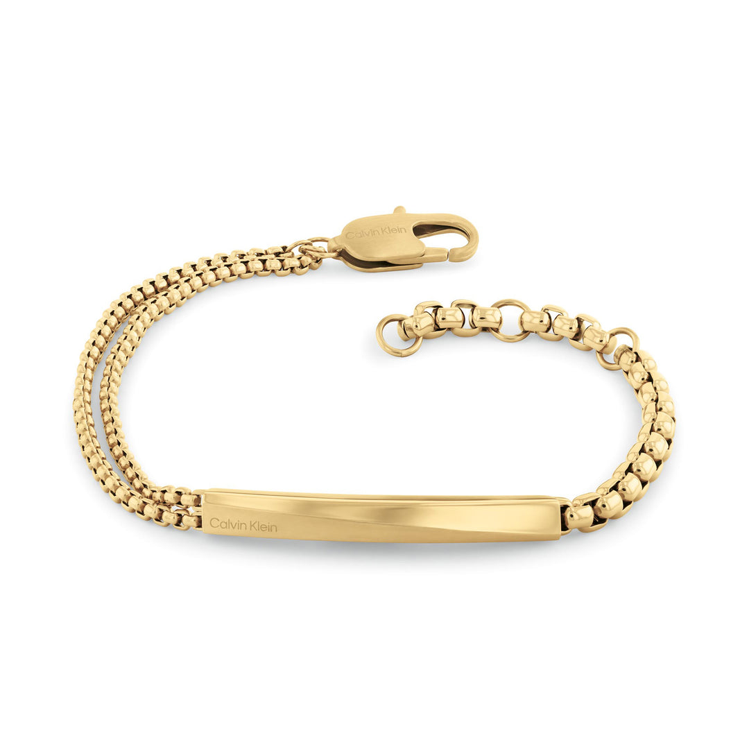 Calvin Klein Jewellery Gold Steel Men's Bracelet - 35100066