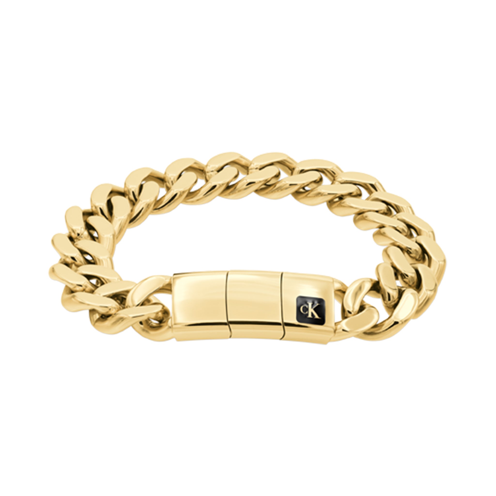 Calvin Klein Jewellery Gold Steel Men's Chain Bracelet - 35100102