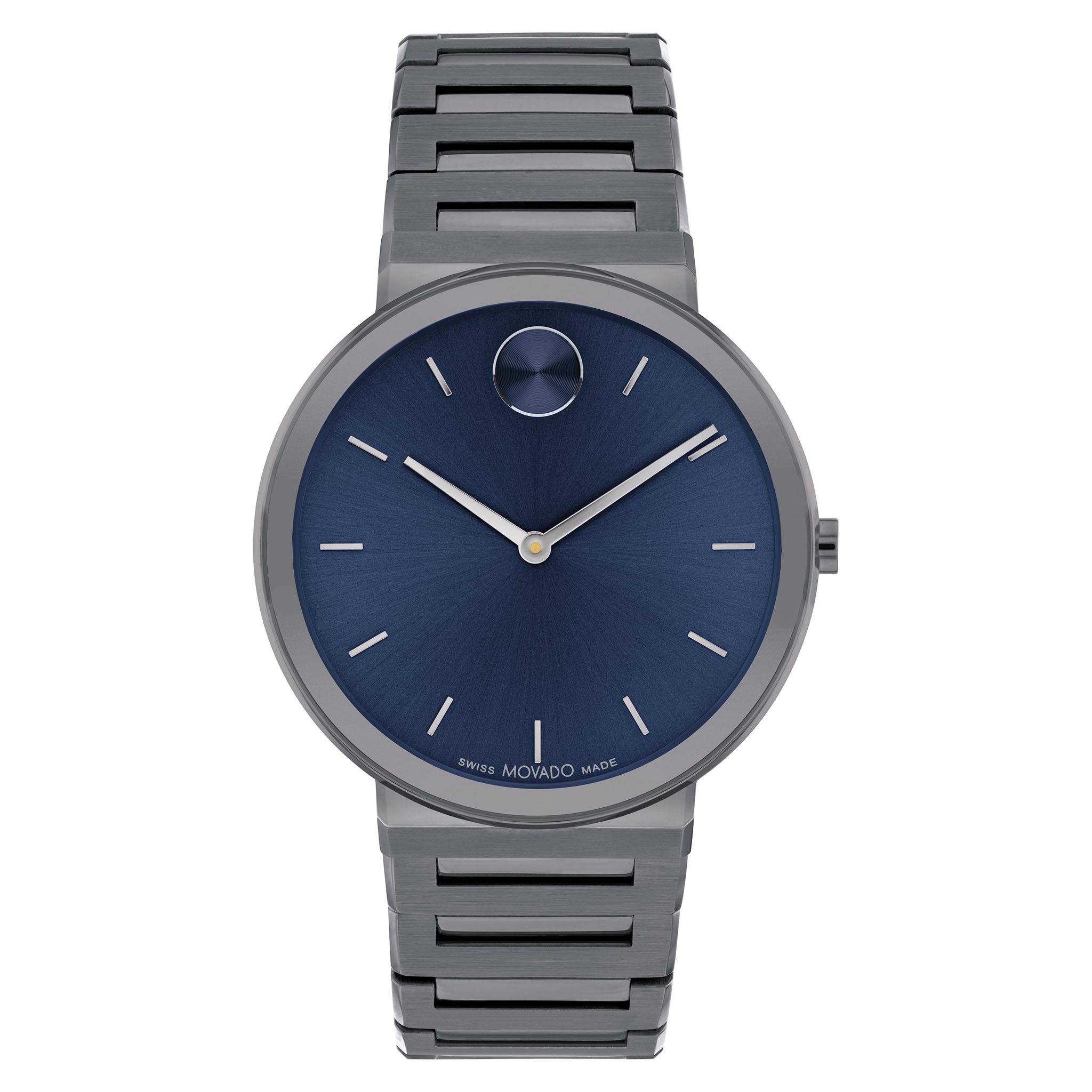 Movado Grey Steel Blue Dial Men s Swiss Made Watch 3601076 The Watch Factory Australia