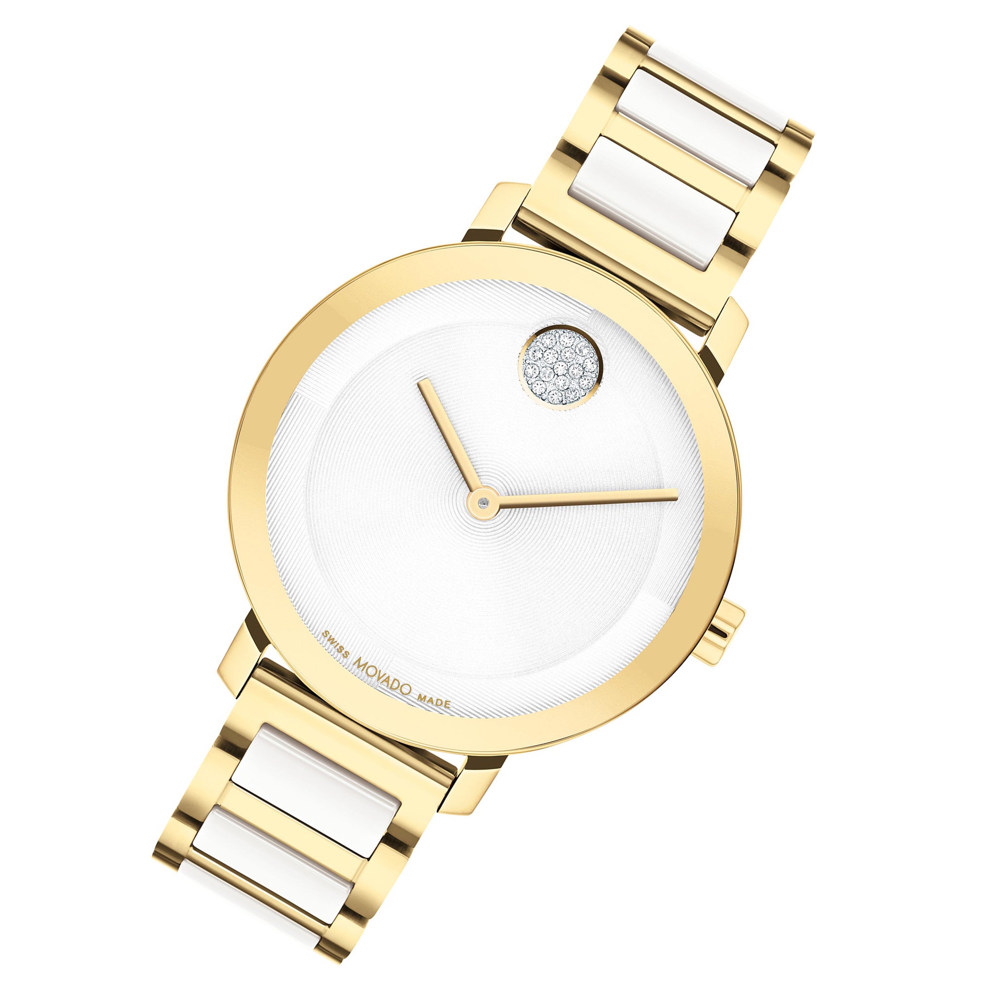 Movado watch silver and gold best sale