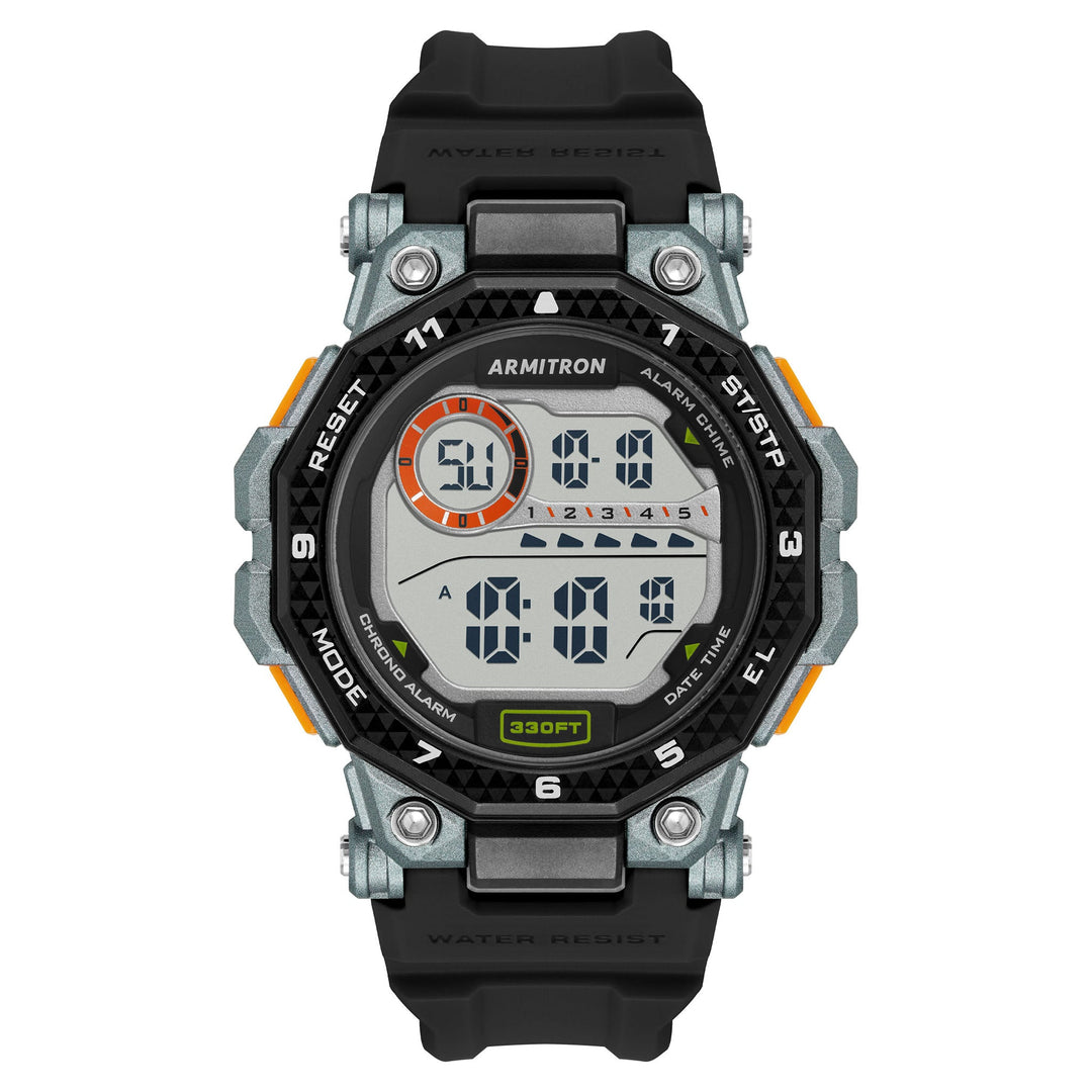 Armitron Black Resin Men's Digital Watch - 408504BLK