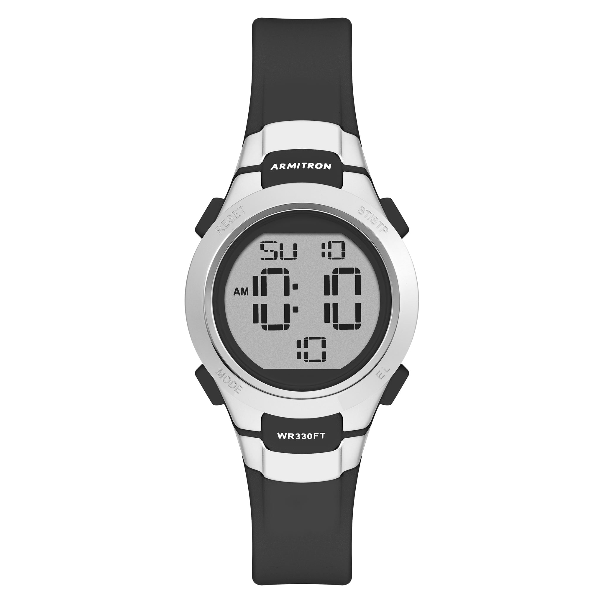 Armitron Plastic Black Dial Plastic Ladies Watch - 457012BLK