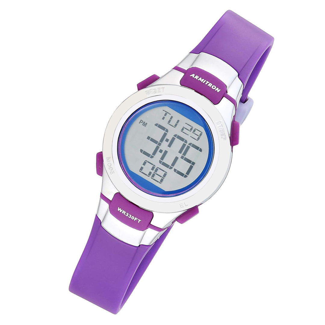 Armitron Purple Plastic Kids Digital Watch - 457012BPR