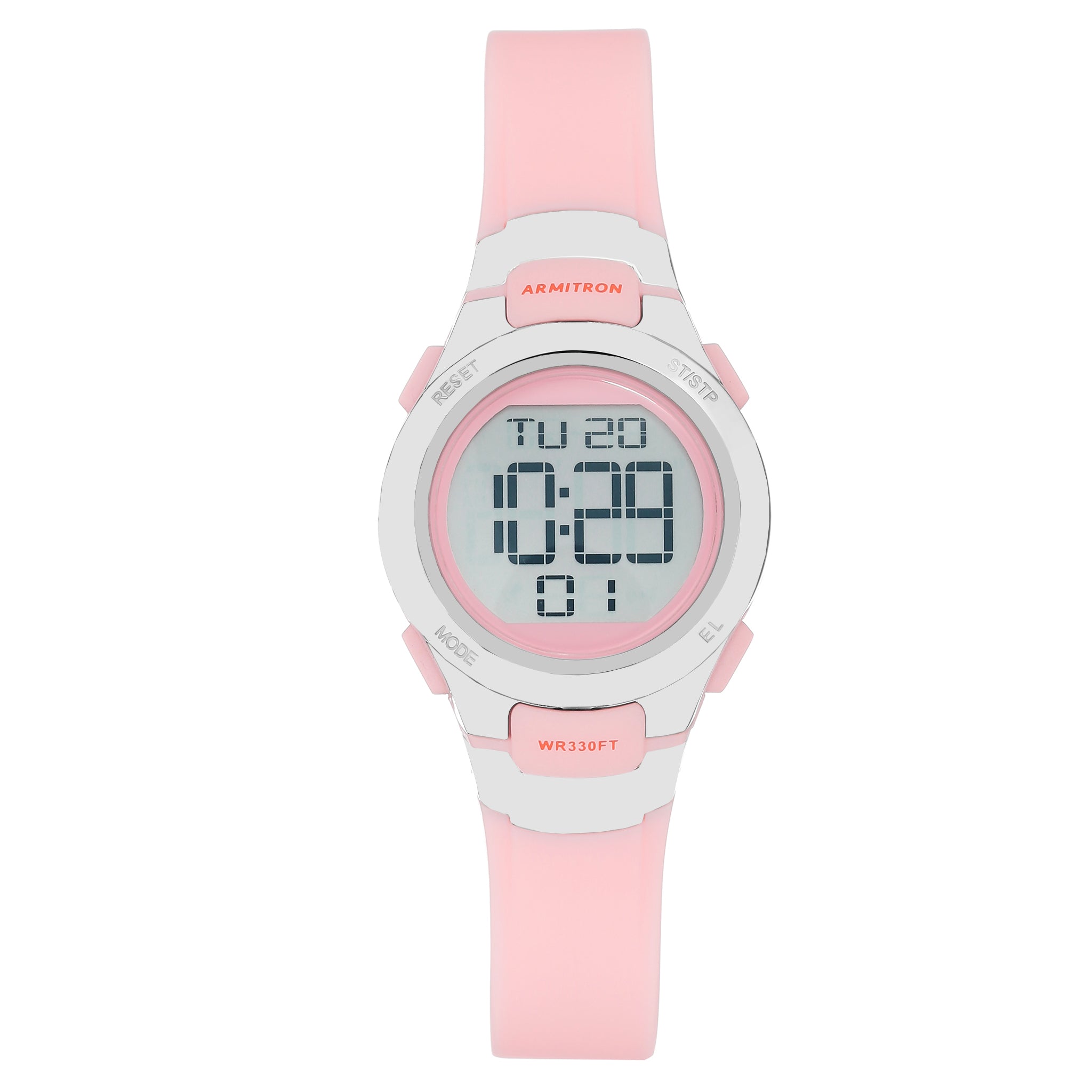 Armitron Plastic Pink Dial Plastic Ladies Watch - 457012PNK