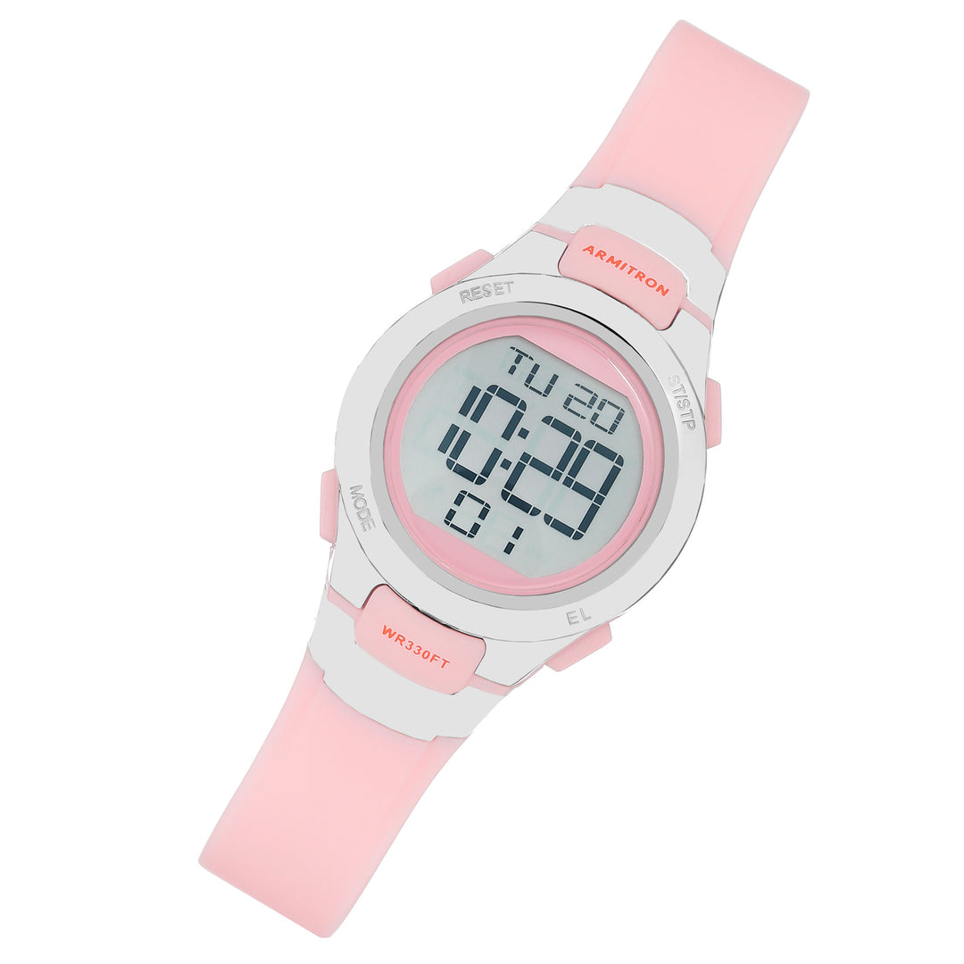 Armitron Pink Rubber Kids Digital Watch - 457012PNK