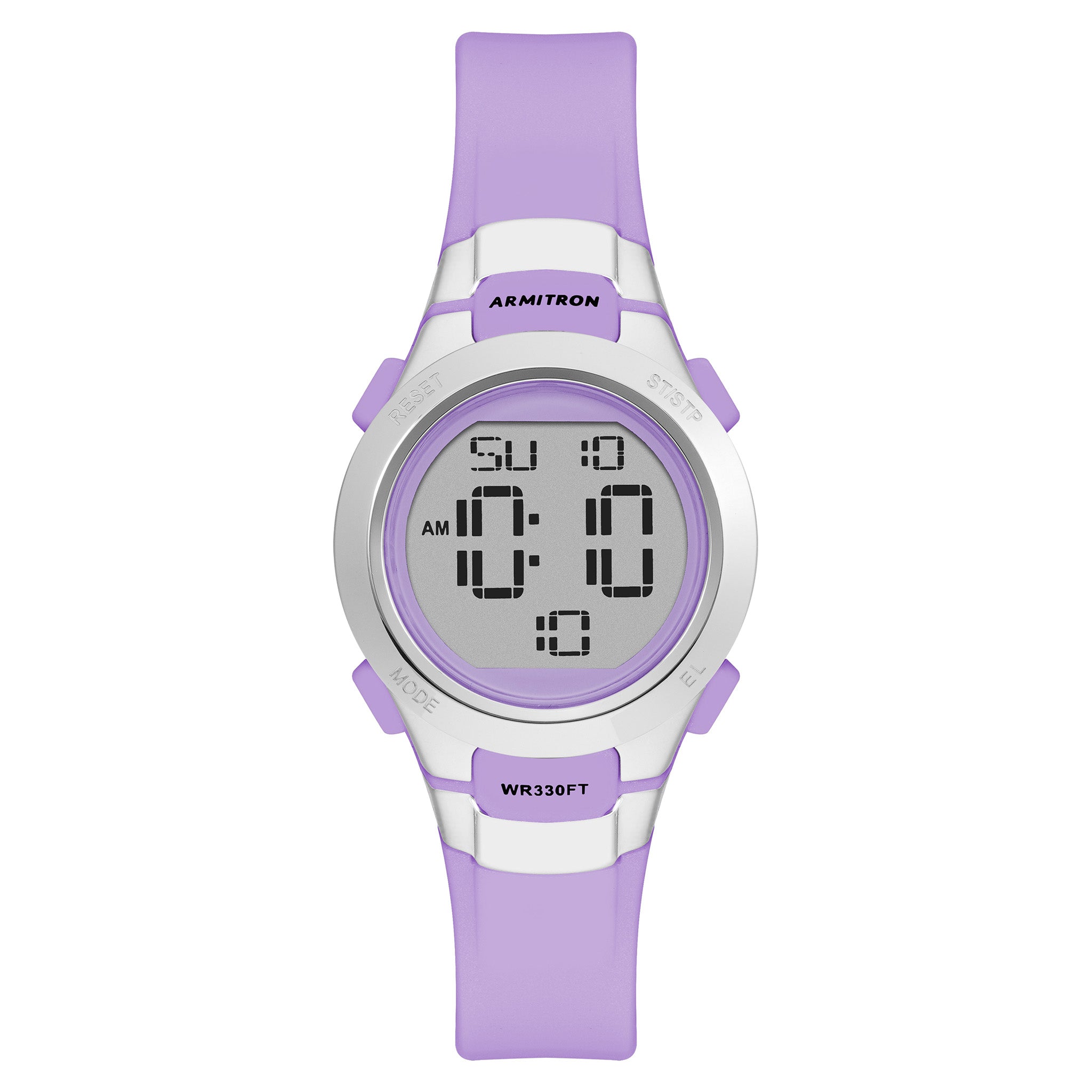 Armitron Plastic Purple Dial Plastic Ladies Watch - 457012PRSV
