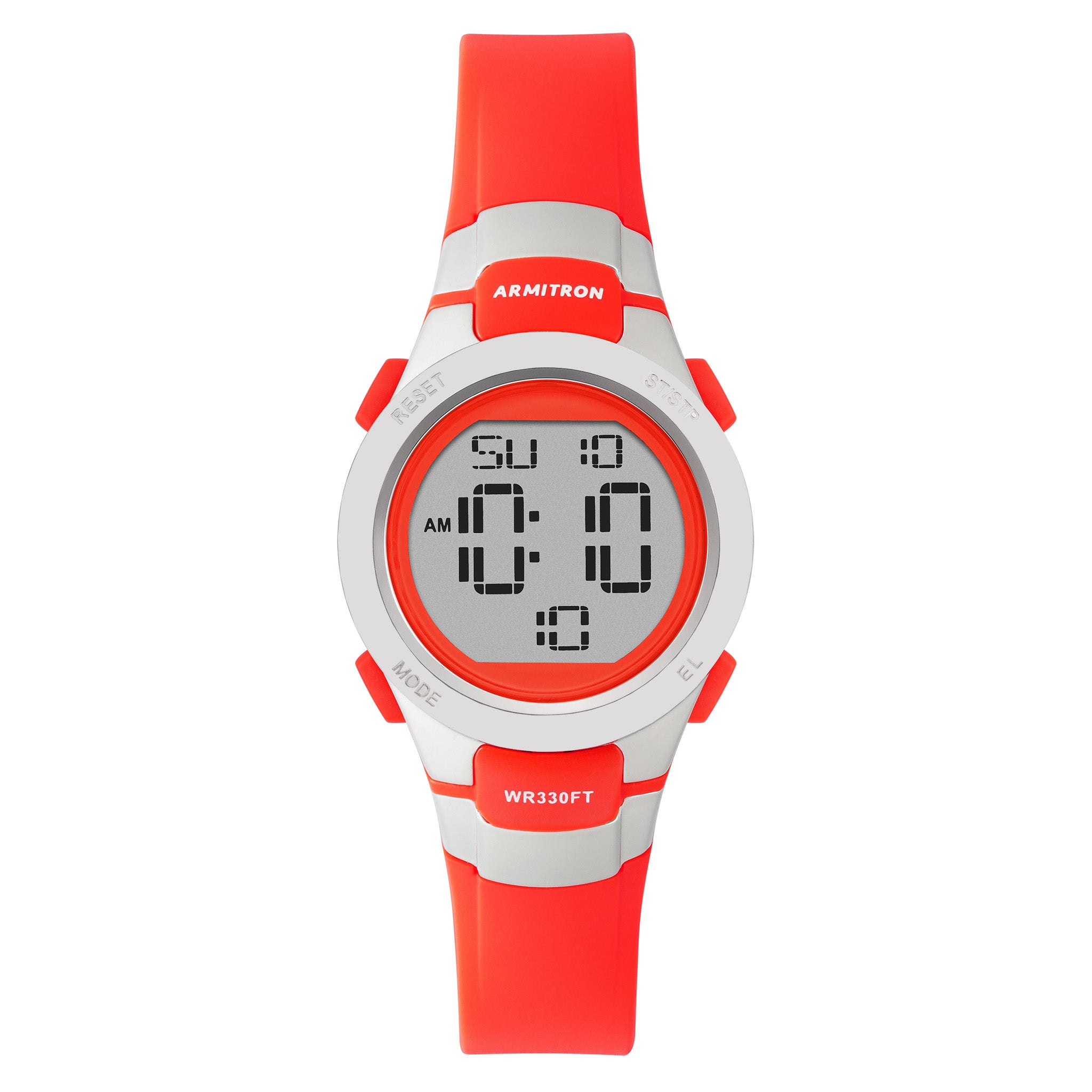 Armitron Plastic Red Dial Plastic Ladies Watch - 457012RED