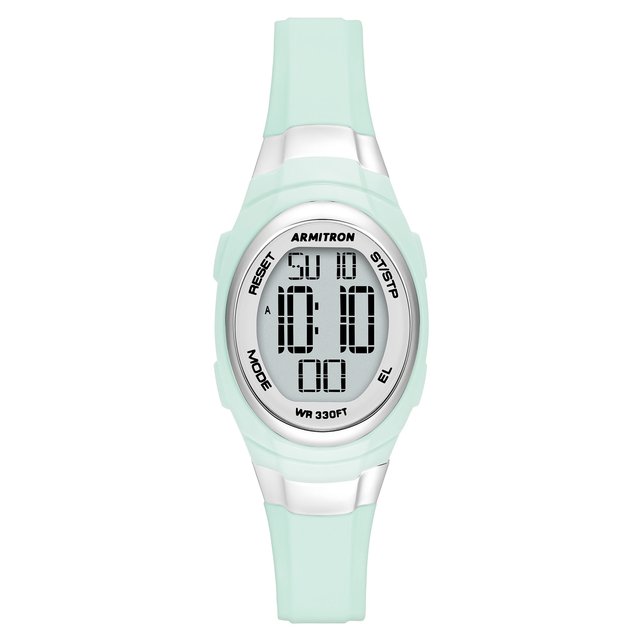 Armitron Plastic Mint Dial Plastic Ladies Watch - 457034PMT