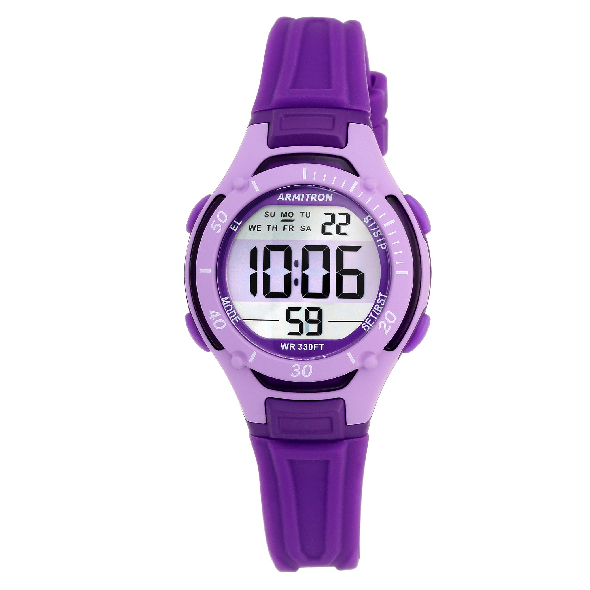 Armitron Plastic Purple Dial Plastic Ladies Watch - 457062PUR
