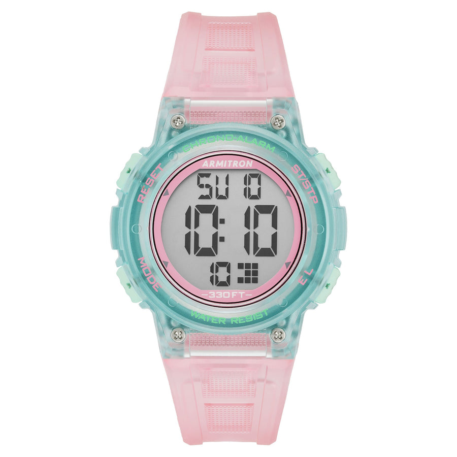 Armitron Pink Plastic Kids Digital Watch - 457086TGP