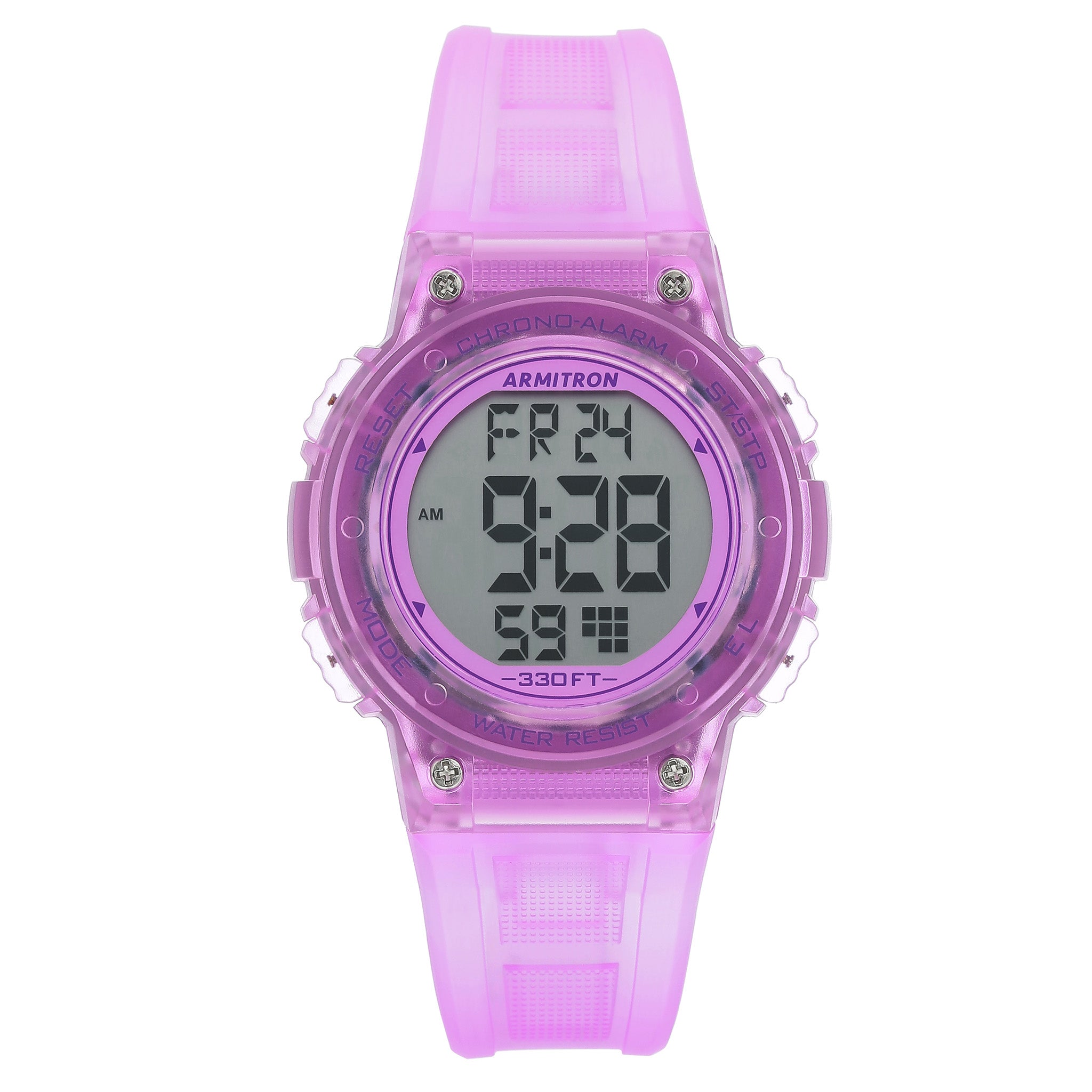 Armitron Plastic Purple Dial Plastic Ladies Watch - 457086TPR