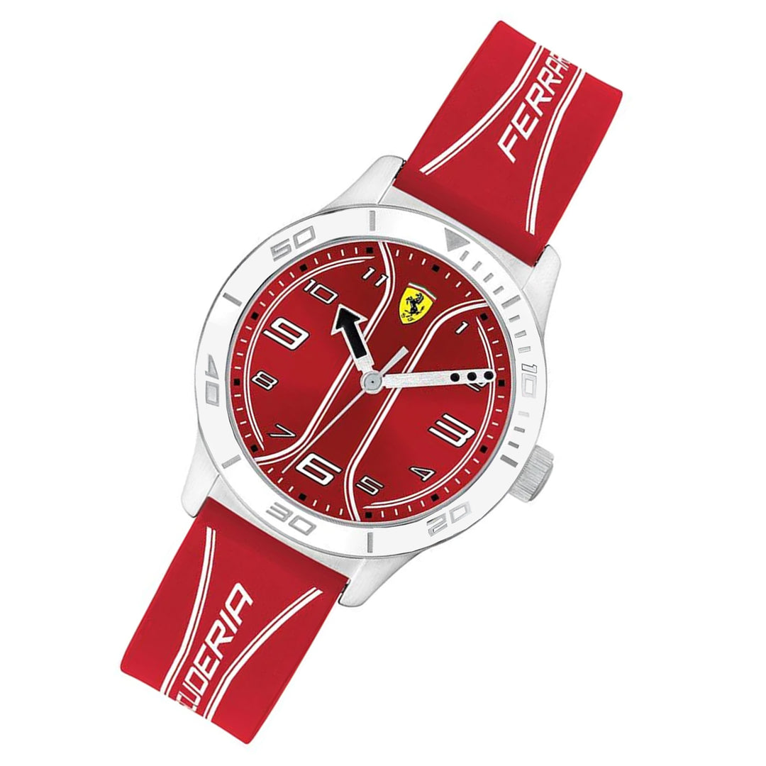 Scuderia Ferrari Academy Red Silicone Kids Watch - 810023