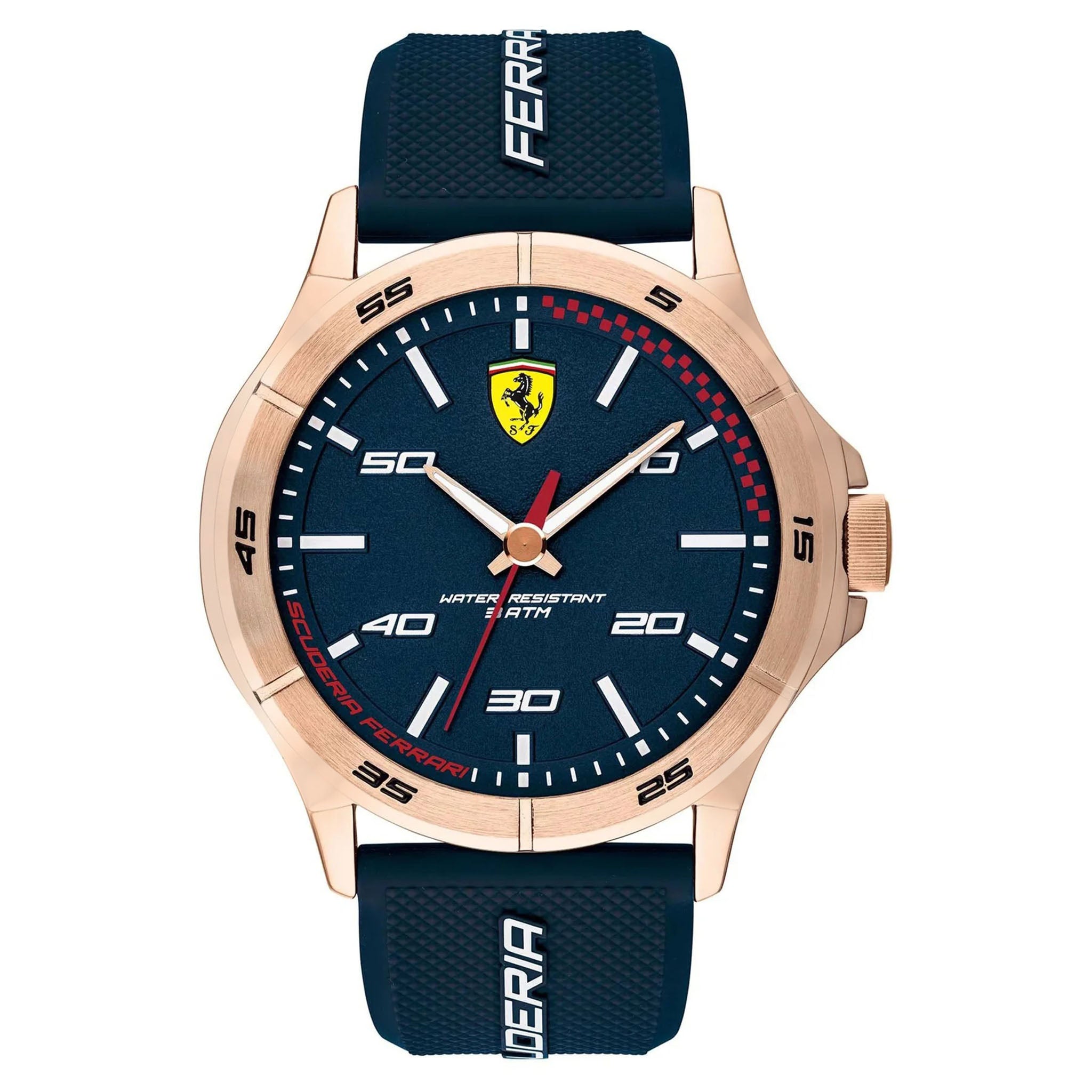 Scuderia Ferrari Silicone Blue Dial Men's Watch - 830671