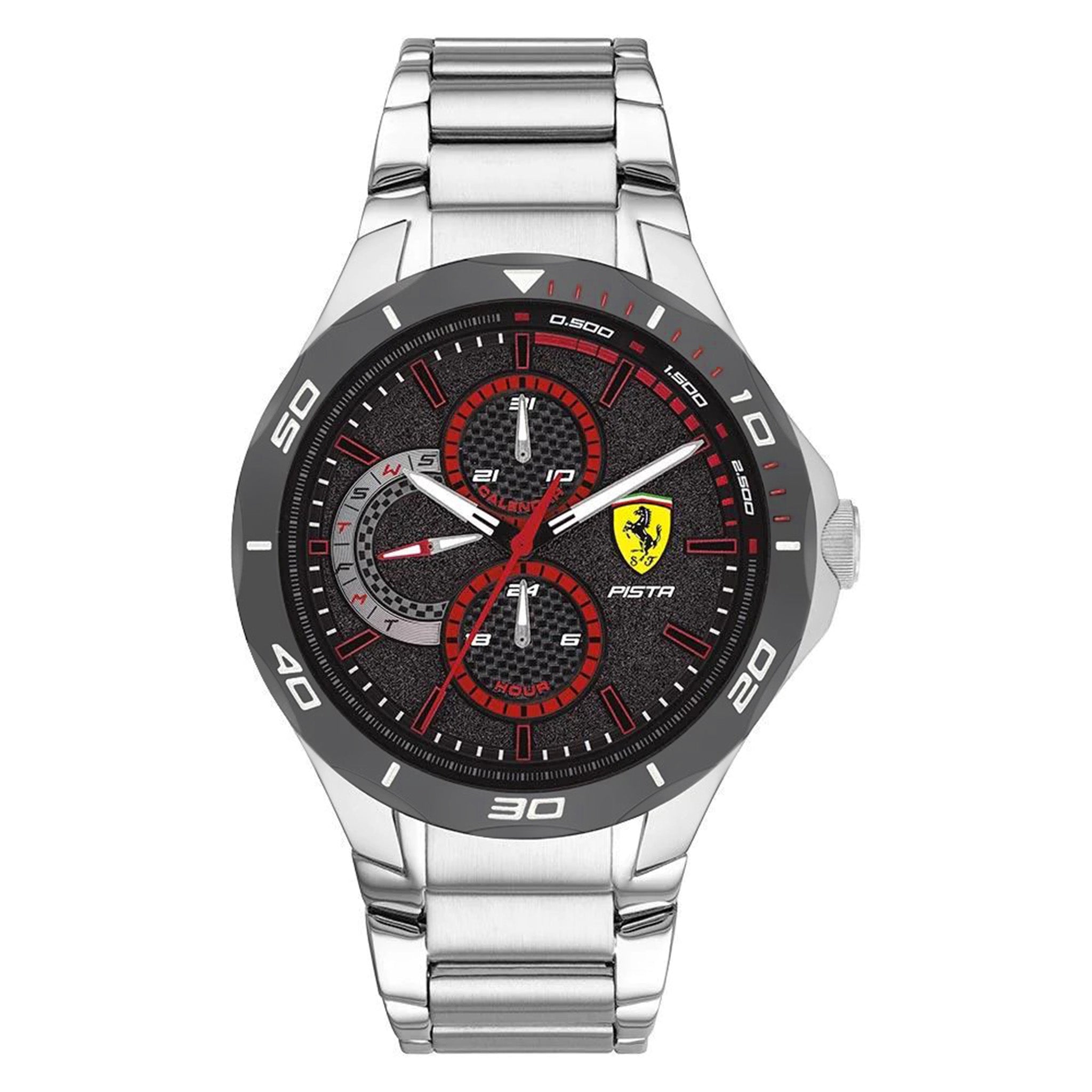 Scuderia Ferrari Pista Stainless Steel Men's Multi-function Watch - 830726