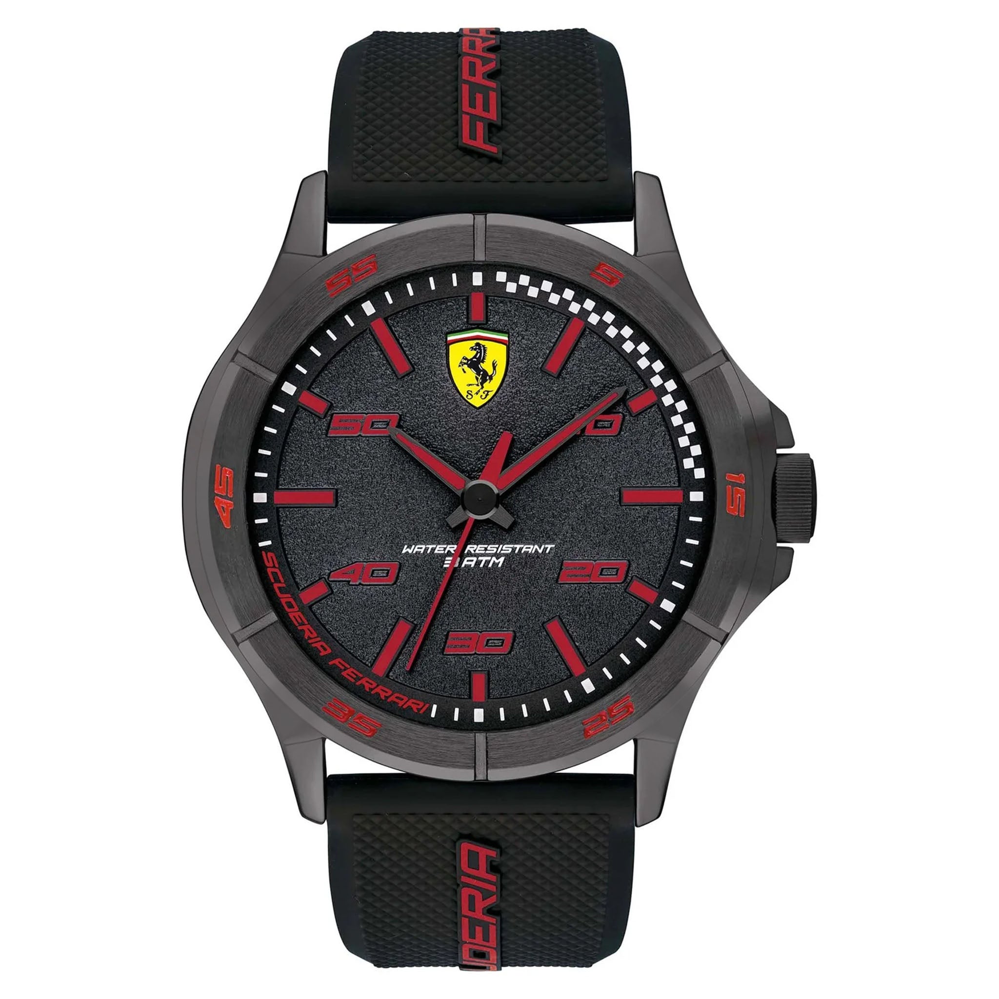 Scuderia Ferrari Black Silicone Men's Watch - 830814
