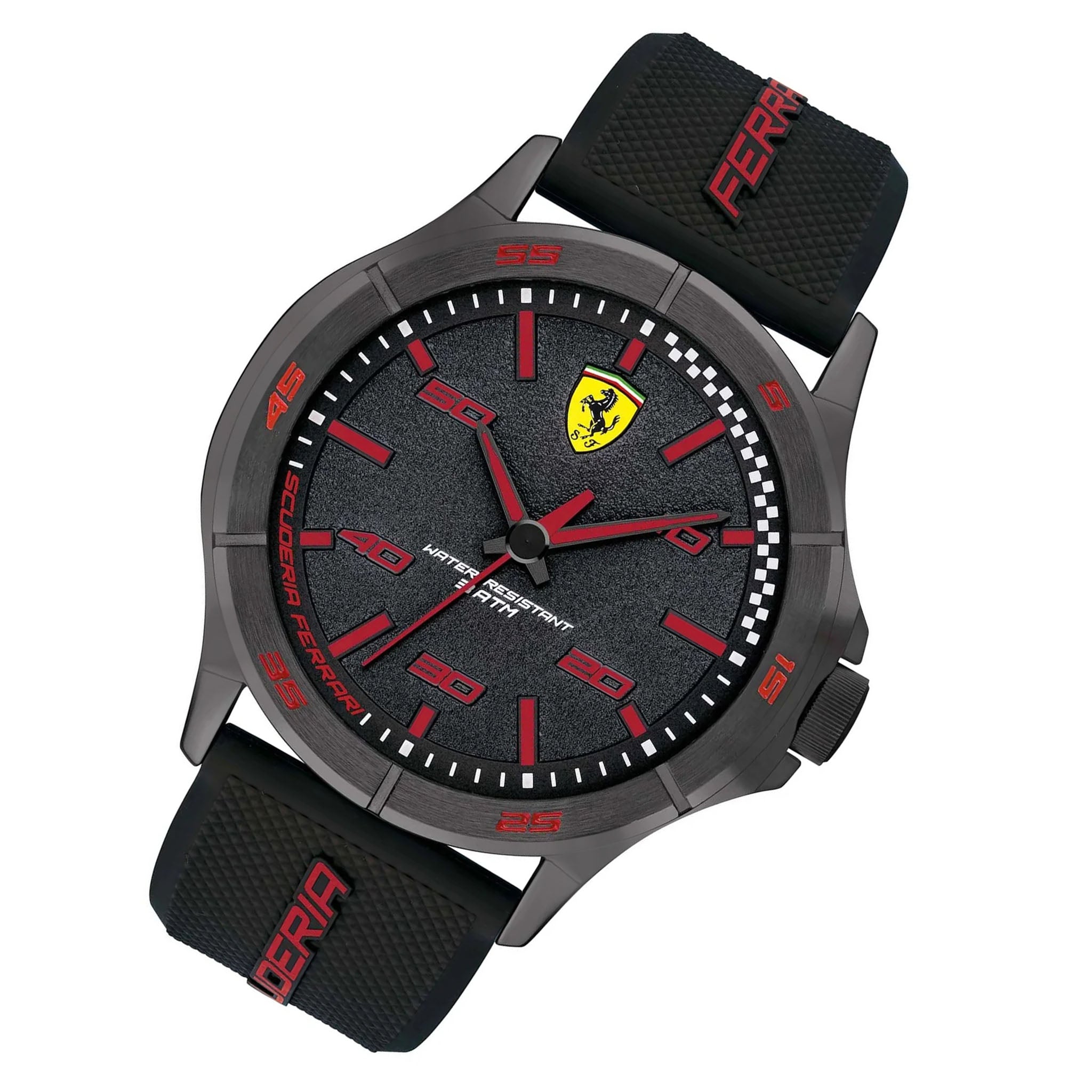 Scuderia Ferrari Black Silicone Men's Watch - 830814