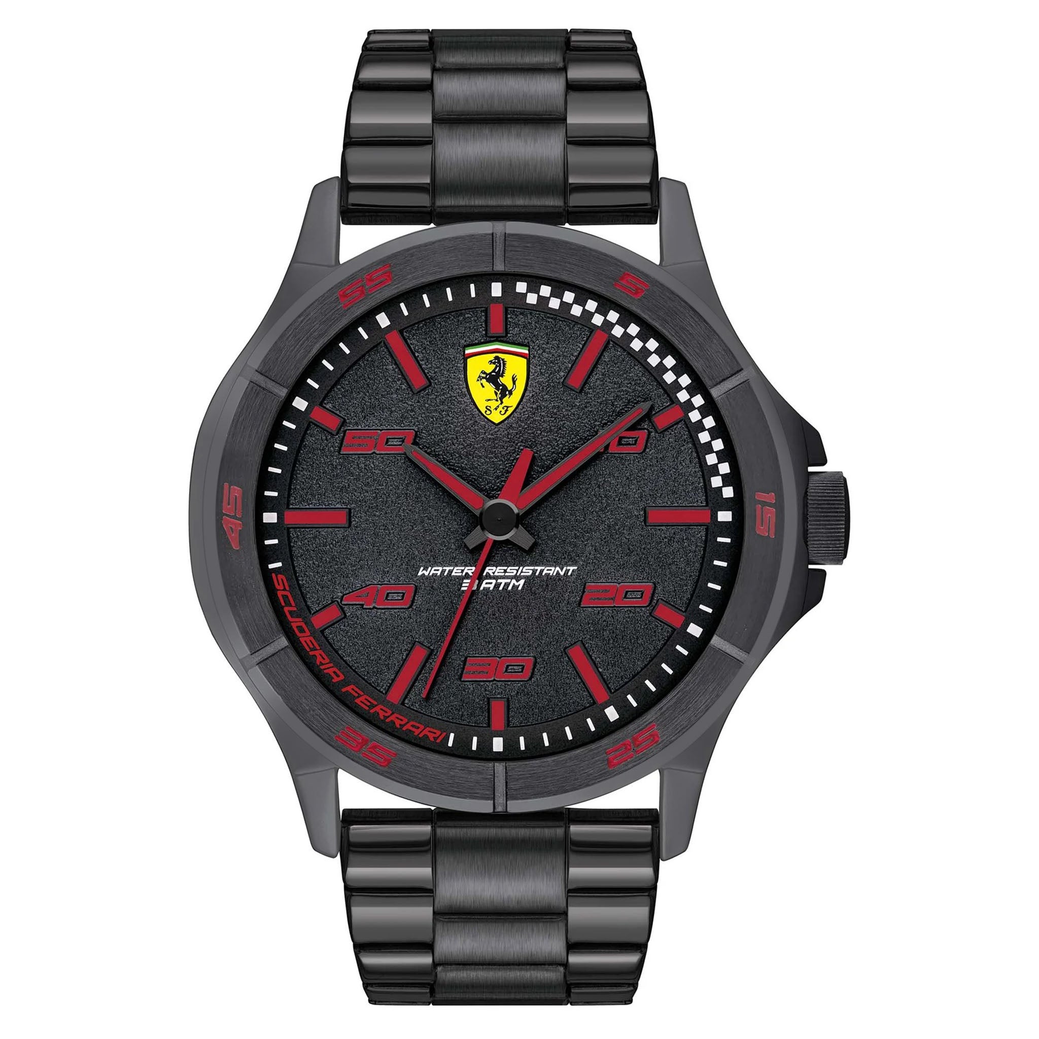 Scuderia Ferrari Black Stainless Steel Men's Watch - 830815