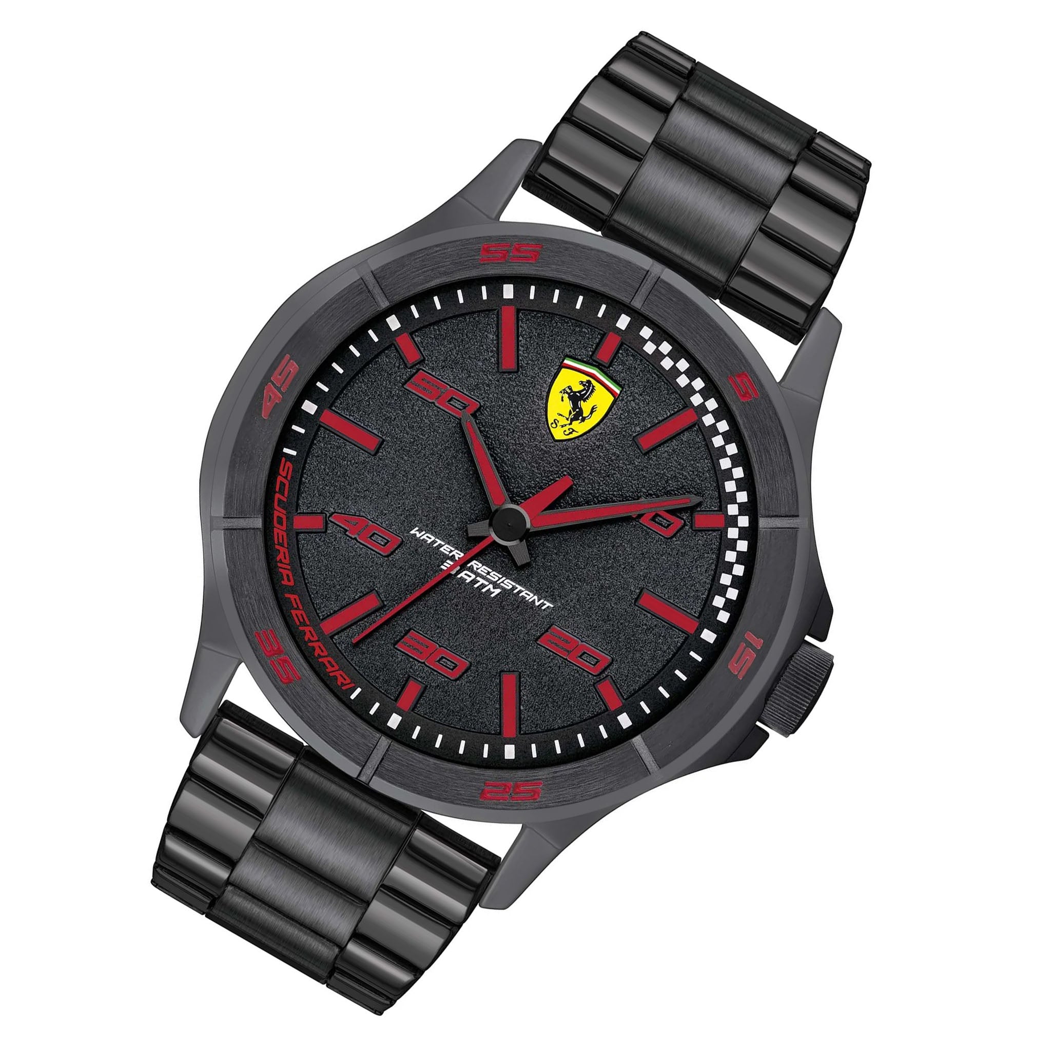 Scuderia Ferrari Black Stainless Steel Men's Watch - 830815