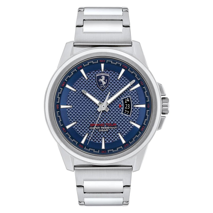 Scuderia Ferrari Grand Tour Stainless Steel Blue Dial Men's Watch - 830835