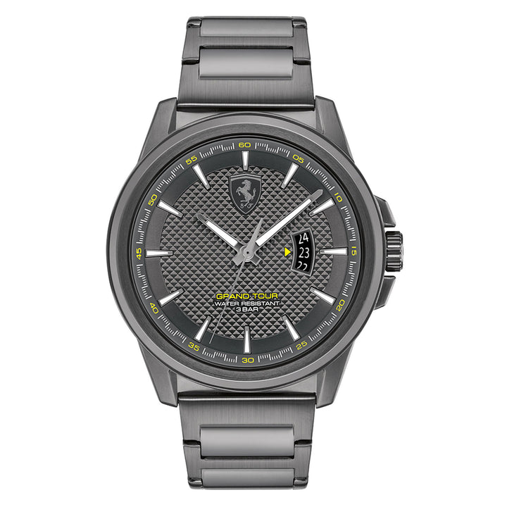 Scuderia Ferrari Grand Tour Dark Grey Steel Men's Watch - 830836