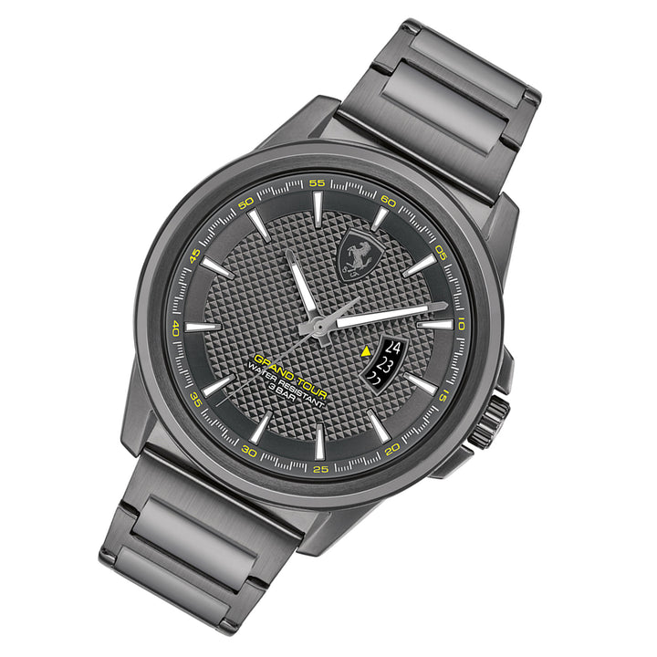 Scuderia Ferrari Grand Tour Dark Grey Steel Men's Watch - 830836