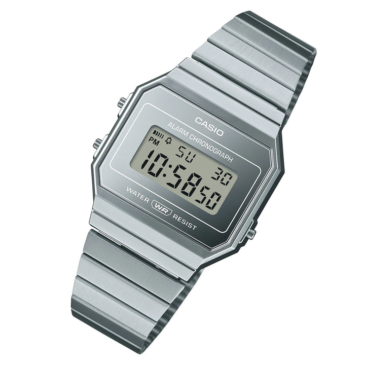 Casio Silver Tone Steel Digital Women's Watch - A700WEV-7A