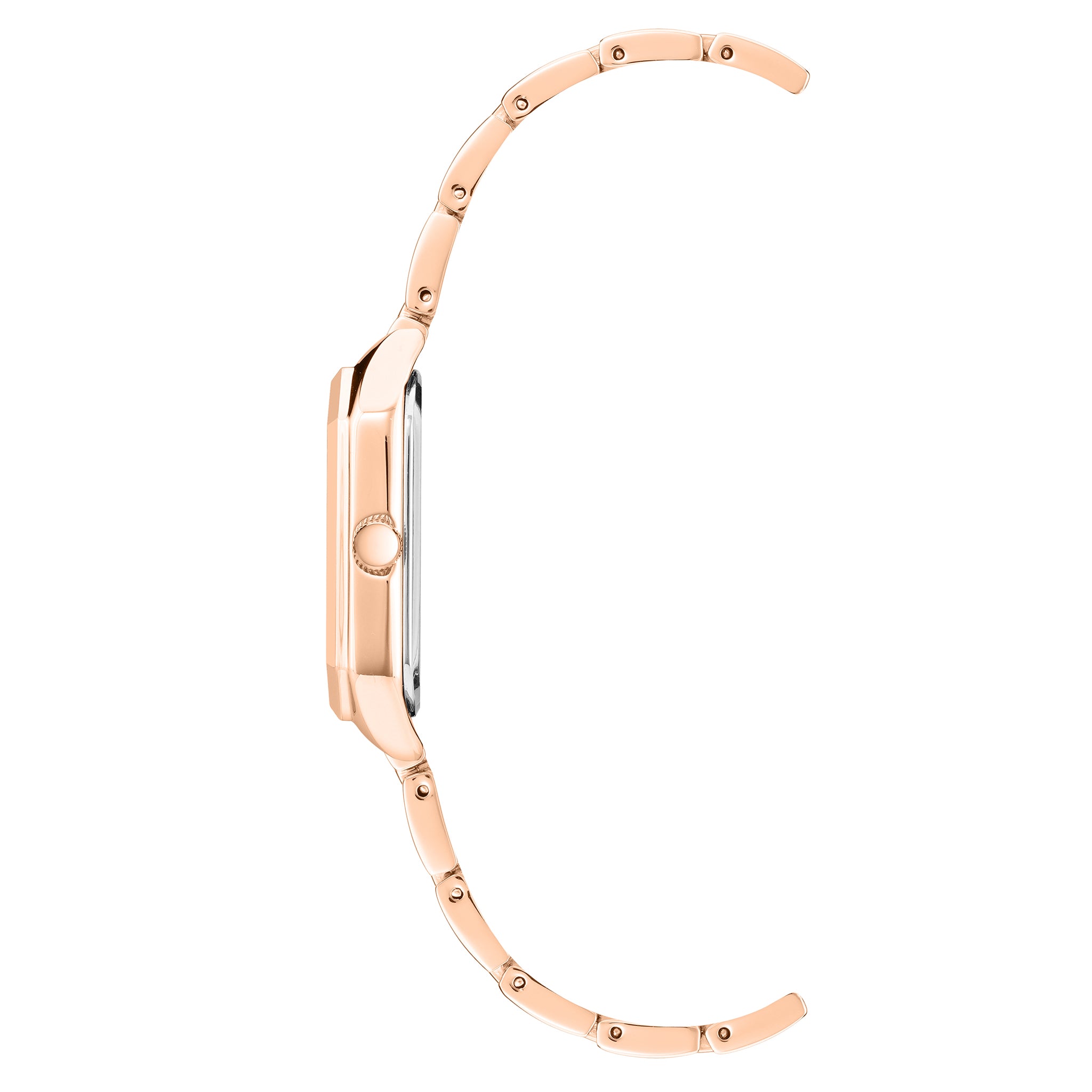 Anne Klein Rose Gold Bracelet Navy Dial Women's Watch - AK3774NVRG