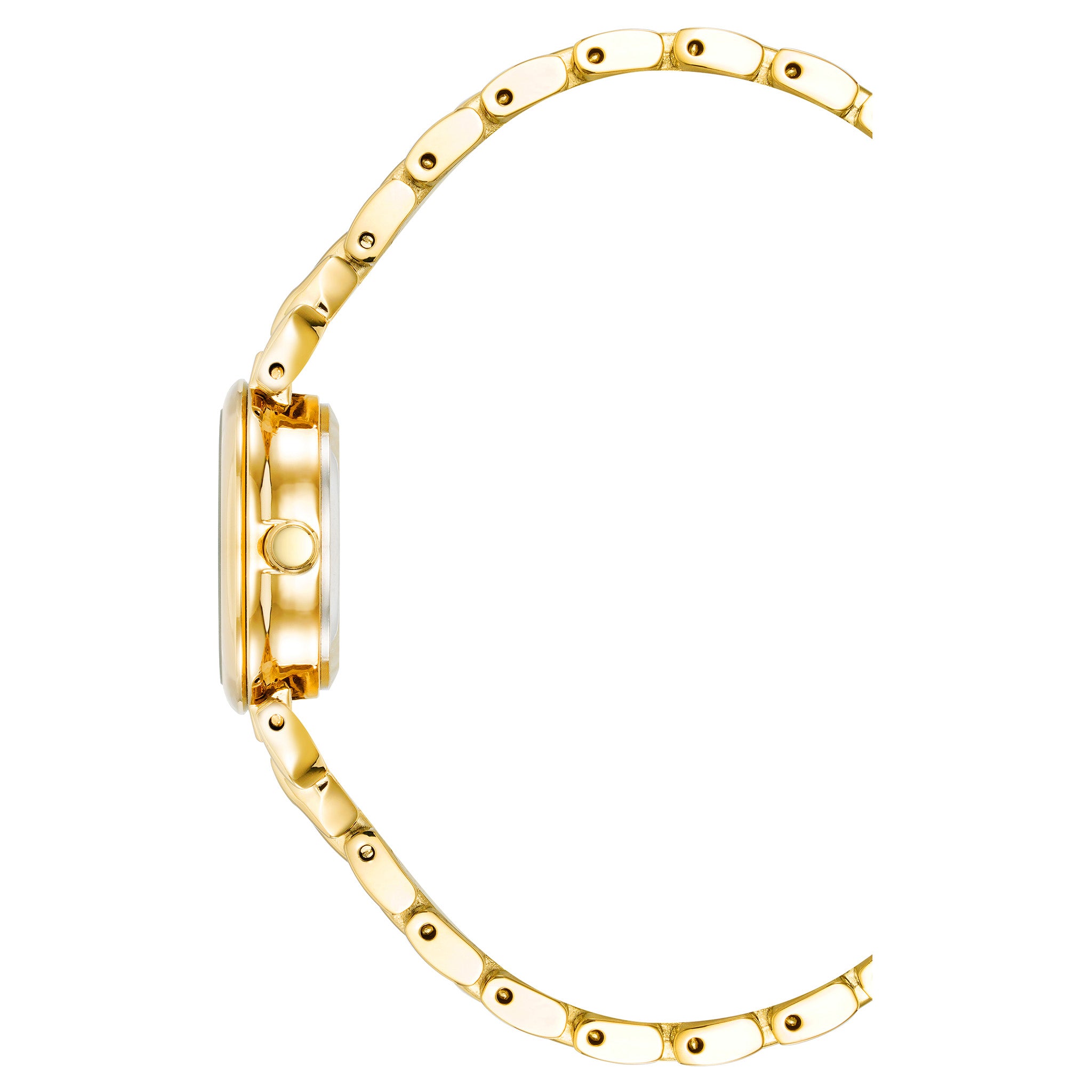 Anne Klein Gold-Tone Bracelet White Dial Women's Watch - AK4144GPST