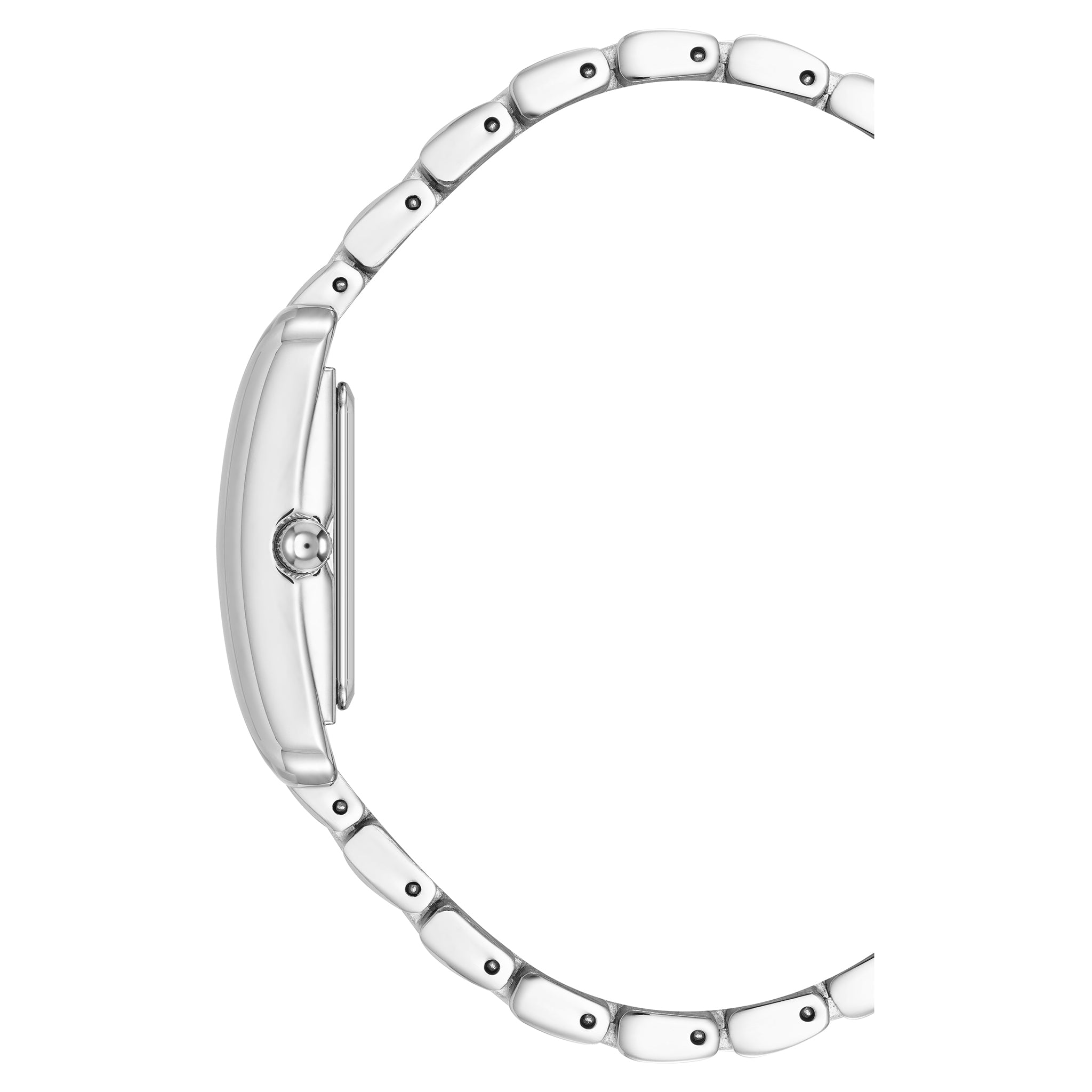 Anne Klein Silver-Tone Metal Band White Dial Women's Watch - AK5061SVSV