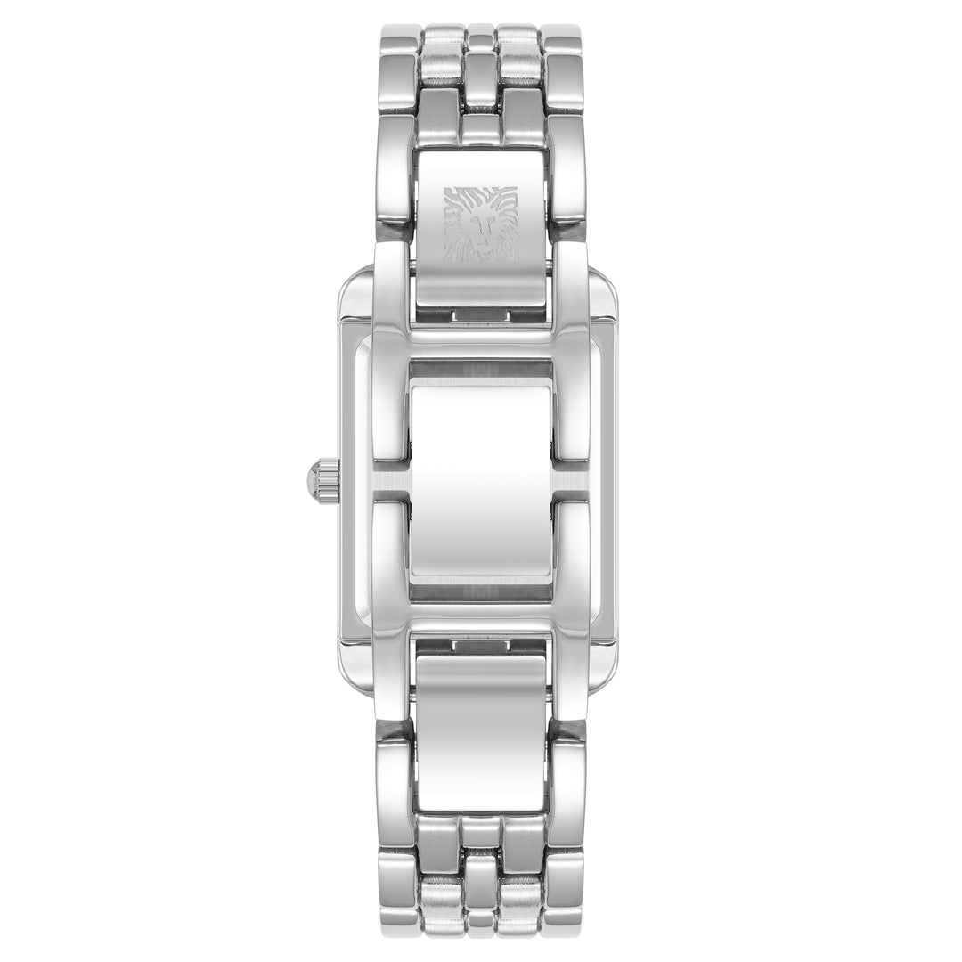 Anne Klein Silver-Tone Metal Band White Dial Women's Watch - AK5061SVSV