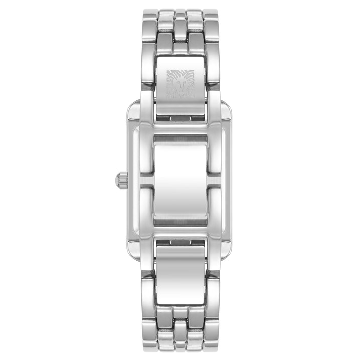 Anne Klein Silver-Tone Metal Band White Dial Women's Watch - AK5061SVSV