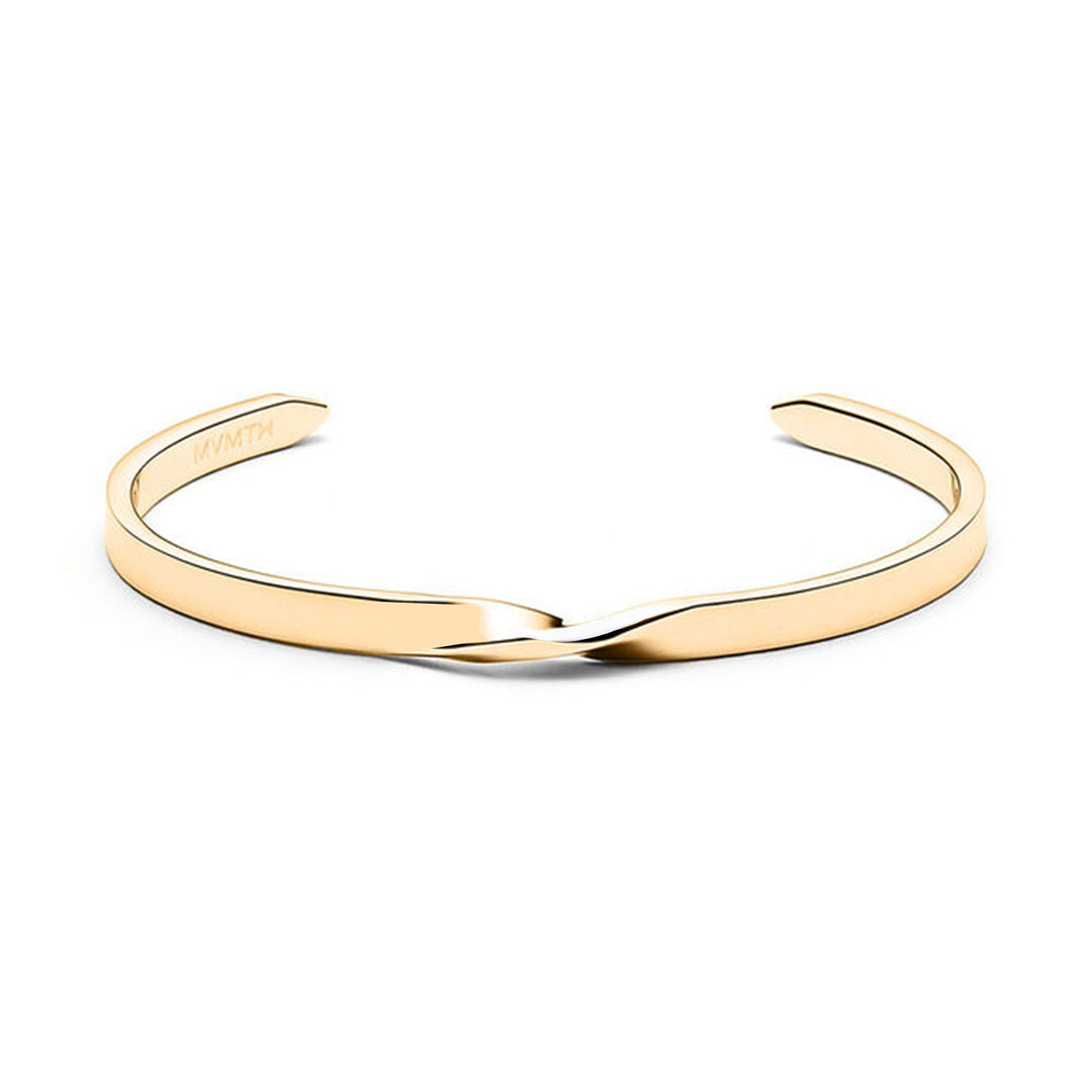 MVMT Jewellery Gold Steel Women's Cuff Bracelet - BRACCUTWG