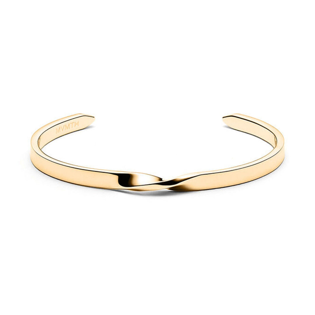 MVMT Jewellery Gold Steel Women's Cuff Bracelet - BRACCUTWG