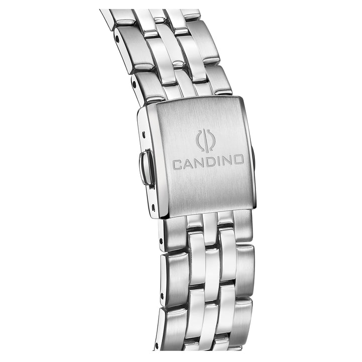 Candino Silver Steel Green Dial Men's Swiss Made Watch - C4764/3