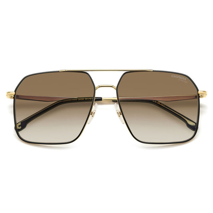 Carrera Men's Sunglasses Square Double Bridge Frame BK Brw Green AR Lens - Carrera 333/S