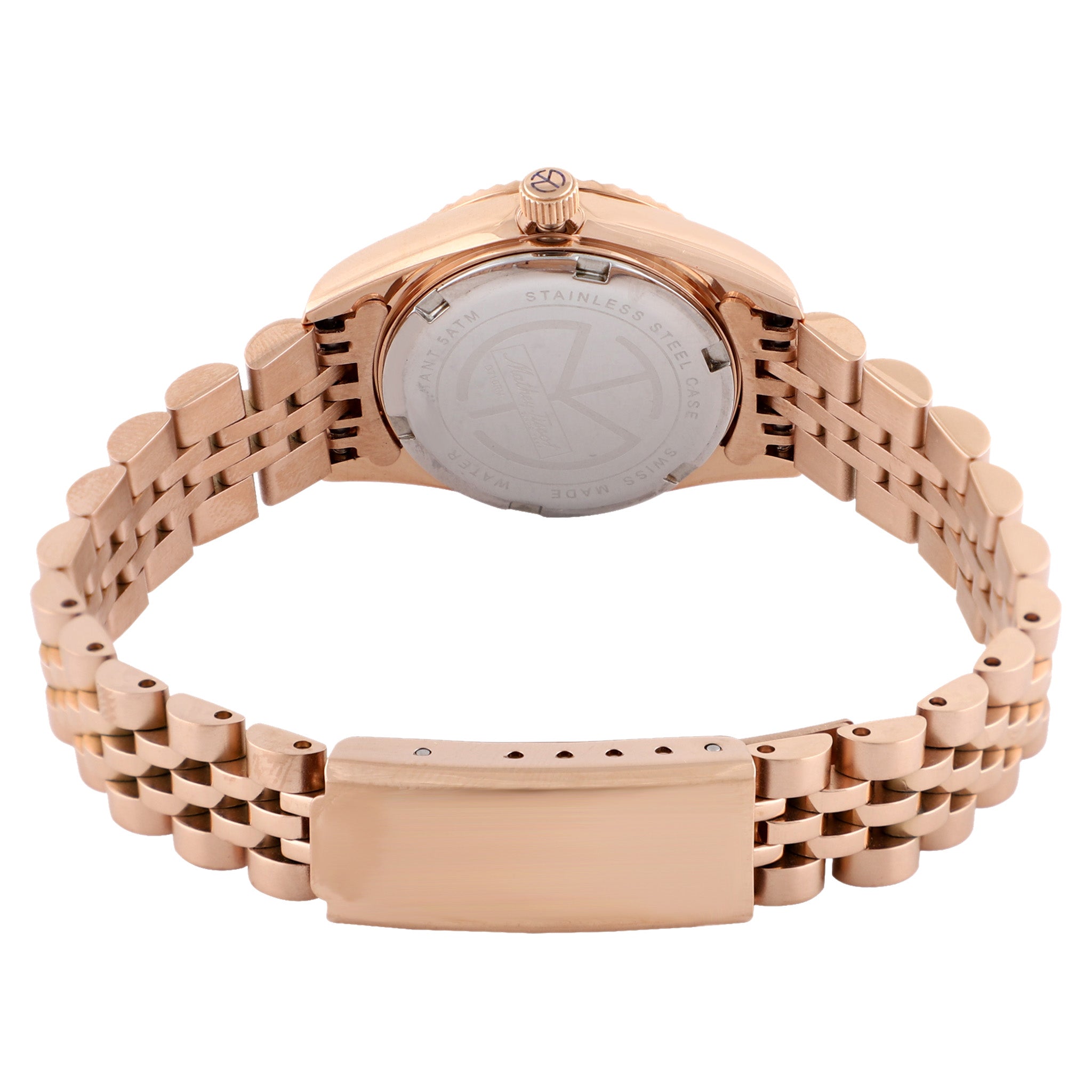 Mathey-Tissot Rose Gold Steel Brown Dial Women's Watch - D710PRM