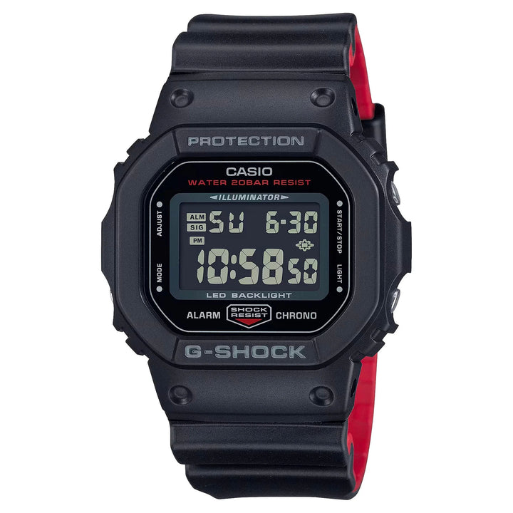 Casio G-SHOCK Resin Black Dial Digital Men's Watch - DW5600UHR-1D